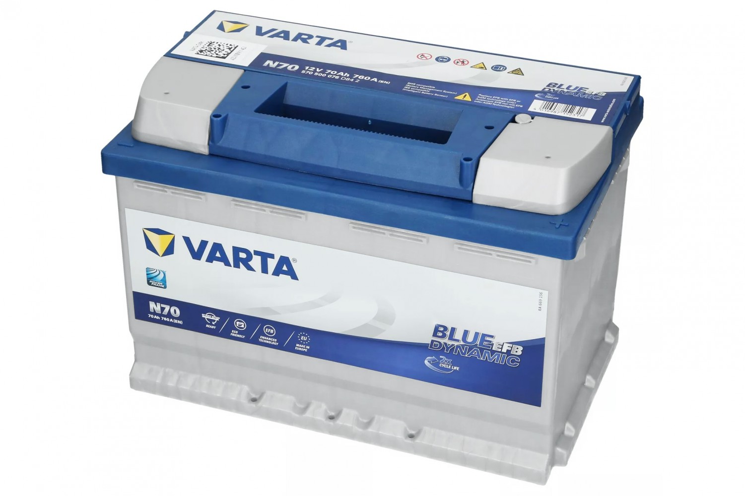 АКУМУЛЯТОРНА БАТАРЕЯ VARTA НА РІДКОМУ ЕЛЕКТРОЛІТІ ВИКОРИСТОВУЮТЬСЯ ДЛЯ ЗАПУСКУ ПОРШНЕВИХ ДВИГУНІВ 12V 70AH